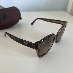 Maui Jim Honey Girl Polarized Sunglasses Caramel/Bronze Glass New